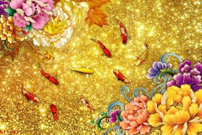 Tải file Tranh sơn thủy thác nước phong thủy ST1942 (ảnh gốc) in tranh kính