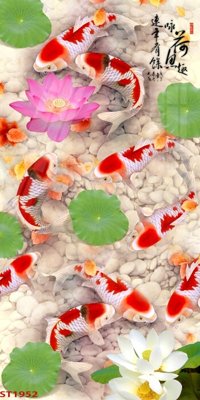 File gốc Tranh sơn thủy thác nước phong thủy ST1952 (PNG) chất lượng cao