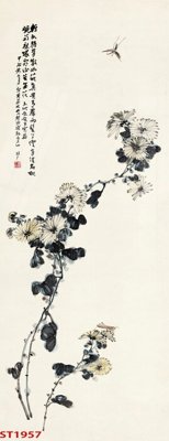 Ảnh gốc file in lụa Tranh sơn thủy thác nước phong thủy ST1957 chi tiết