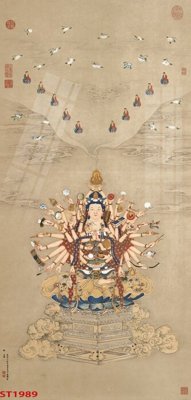 File gốc Tranh sơn thủy thác nước phong thủy ST1989 (in tráng gương) sang trọng