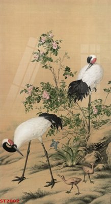 File gốc Tranh sơn thủy thác nước phong thủy ST2002 (in lụa) chi tiết cao