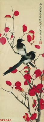 File tranh Tranh sơn thủy thác nước phong thủy ST2010 (file gốc) chuẩn màu in