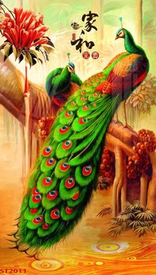 File gốc Tranh sơn thủy thác nước phong thủy ST2011 (thiết kế) cho in ấn