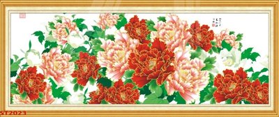 File gốc Tranh sơn thủy thác nước phong thủy ST2023 (trang trí) phòng làm việc