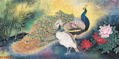 File in ấn Tranh sơn thủy thác nước phong thủy ST2029 (bản gốc) từ file gốc