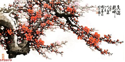 File gốc Tranh sơn thủy thác nước phong thủy ST2079 (in lụa) họa tiết 3D