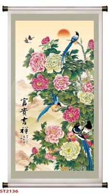 File tranh Tranh sơn thủy thác nước phong thủy ST2136 (ảnh gốc) sắc nét hoàn hảo