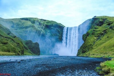 Download file gốc Tranh sơn thủy thác nước phong thủy ST2252 (in mica) 3D