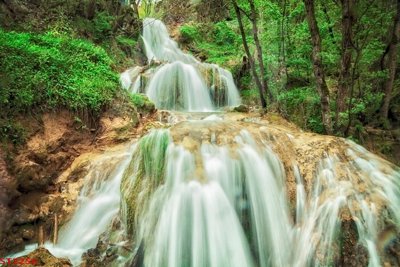 File tranh Tranh sơn thủy thác nước phong thủy ST2256 (ảnh gốc) độ nét vượt trội