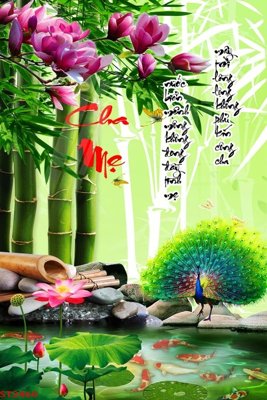 File tranh Tranh sơn thủy thác nước phong thủy ST2460 (ảnh gốc) sắc nét hoàn hảo