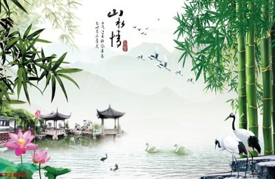 File in ấn cao cấp Tranh sơn thủy thác nước phong thủy ST2644 (file gốc)