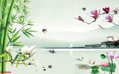 Tải file Tranh sơn thủy thác nước phong thủy ST2806 (gốc) để in ấn ngay