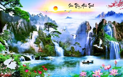 Tải file gốc Tranh sơn thủy thác nước phong thủy ST2967 (in tráng gương) cao cấpFile gốc Tranh sơn thủy thác nước phong thủy ST2967 (in ấn) phiên bản độc quyền