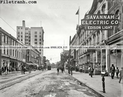 File gốc Savannah Electric_ 1905 (in ấn) màu sắc trung thực