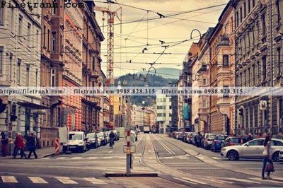 File tranh in tráng gương Street075 (siêu nét)