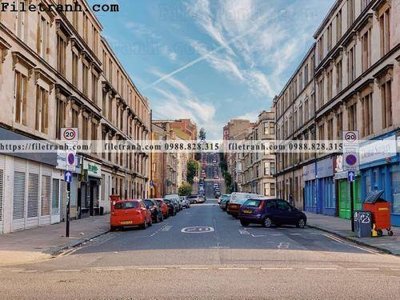 File gốc Street221 (in lụa) tranh phong thủy