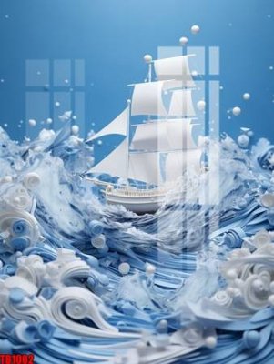 File gốc File thuận buồm xuôi gió TB1002 (in tráng gương) nghệ thuật