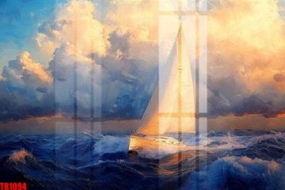 File gốc File thuận buồm xuôi gió TB1094 (in tráng gương) nghệ thuật