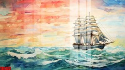 File tranh File thuận buồm xuôi gió TB1122 (gốc) in trên kính