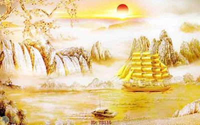 File tranh PSD File thuận buồm xuôi gió TB116 chất lượng cao