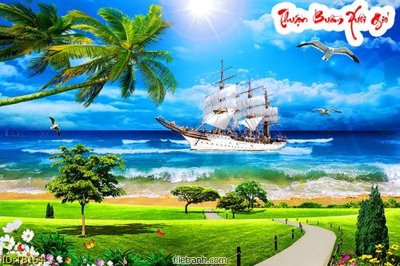 File tranh File thuận buồm xuôi gió TB164 (gốc) in backlit film