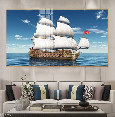 File gốc File thuận buồm xuôi gió TB277 (in lụa) tranh phong thủy