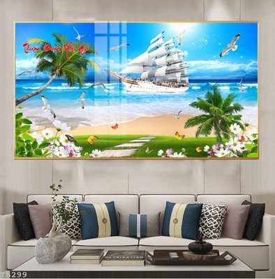 File in lụa File thuận buồm xuôi gió TB299 (phong cảnh) File thuận buồm xuôi gió TB299