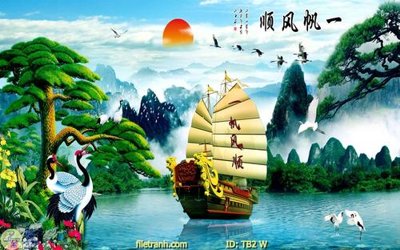 File ảnh File thuận buồm xuôi gió TB2 (gốc) in decal dán tường