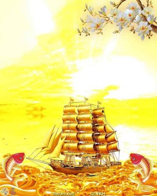 File tranh in trần File thuận buồm xuôi gió TB34 (ảnh gốc siêu nét)