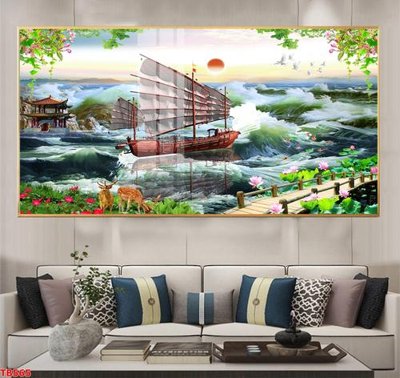 File gốc File thuận buồm xuôi gió TB565 (trang trí) phòng trẻ em