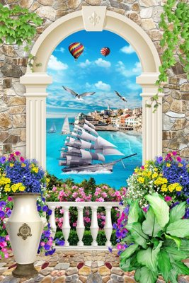 File gốc File thuận buồm xuôi gió TB6012 (trang trí) phòng trẻ em