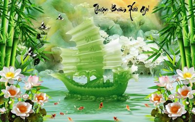 File tranh File thuận buồm xuôi gió TB6278 (ảnh gốc) in trần 3D