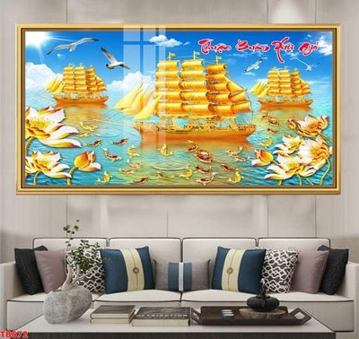 File tranh File thuận buồm xuôi gió TB672 (bản gốc) treo phòng ăn