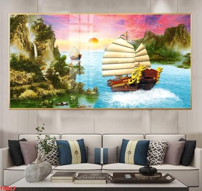 Download file gốc File thuận buồm xuôi gió TB817 (in lụa) hoa lá