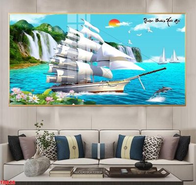 File tranh File thuận buồm xuôi gió TB828 (ảnh gốc) chi tiết rõ ràng