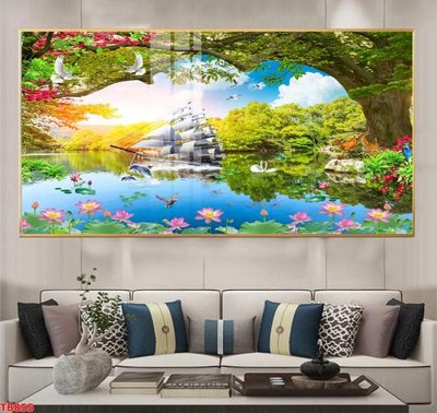 Tải file File thuận buồm xuôi gió TB855 (PSD) cho in tranh 3D