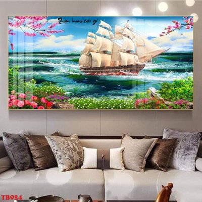 File tranh File thuận buồm xuôi gió TB924 (bản gốc) in lụa 5D