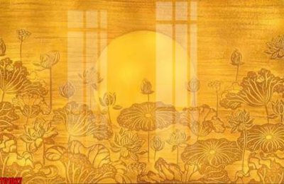 File gốc File tranh trúc chỉ phòng thờ TC1027 (in lụa) hoa văn cổ điển