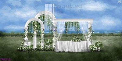 Tải xuống file tranh gốc File banner phông tiệc đám cưới TDC110 (PSD/TIFF)