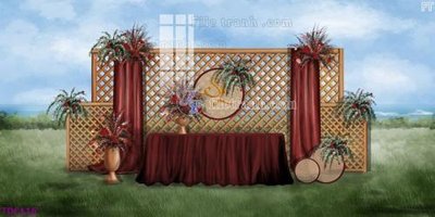 File PSD File banner phông tiệc đám cưới TDC116 (chất lượng in ấn)