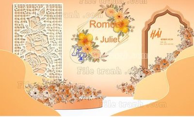 File ảnh gốc File banner phông tiệc đám cưới TDC27 không vỡ nét