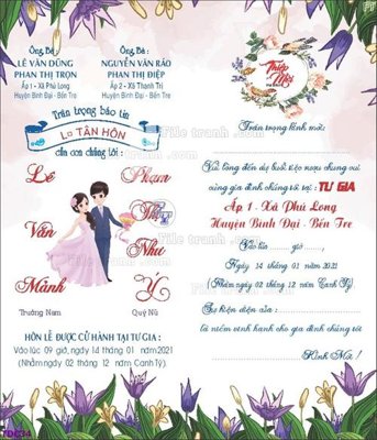 Download file File banner phông tiệc đám cưới TDC34 (gốc) in mica đèn LED