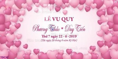 Mua file gốc File banner phông tiệc đám cưới TDC37 (PSD) tại Filetranh.com