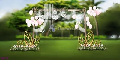 Tải file tranh gốc File banner phông tiệc đám cưới TDC79 chất lượng cao