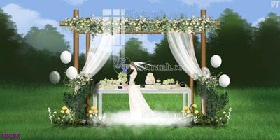 Mua file gốc File banner phông tiệc đám cưới TDC97 (chất lượng) tại Filetranh.com