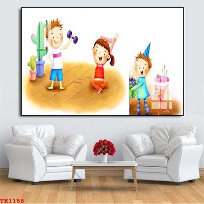File tranh File tranh trẻ em TE1188 (gốc) chủ đề con người