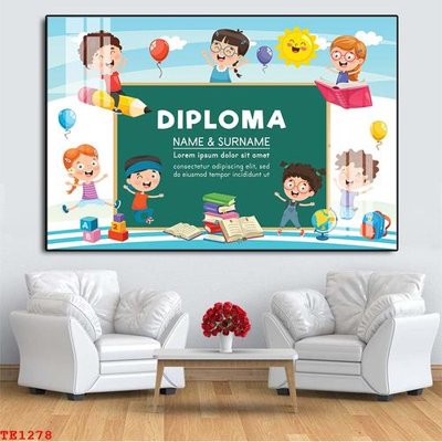 File tranh File tranh trẻ em TE1278 (ảnh gốc) in trần nhà