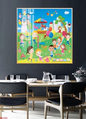 File ảnh File tranh trẻ em TE1305 (gốc) in decal dán tường