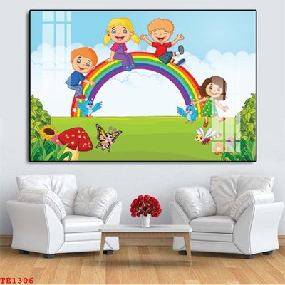 Download file gốc File tranh trẻ em TE1306 (in mica) trang trí
