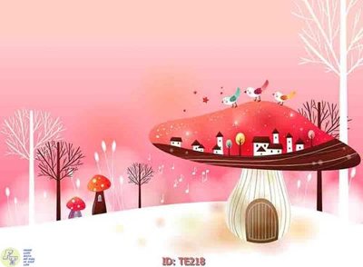 File gốc File tranh trẻ em TE218 (in lụa) họa tiết 3D